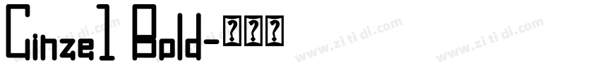 Cinze1 Bold字体转换
